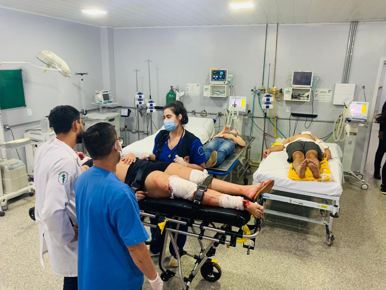 Treinamentos também aconteceram com simulações de emergência