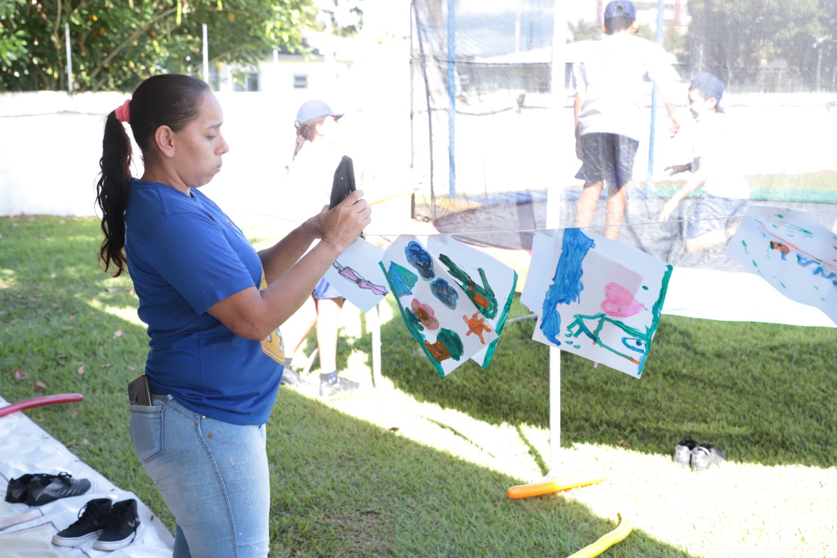 Prefeitura leva atividades recreativas às crianças do projeto social da Base Aérea