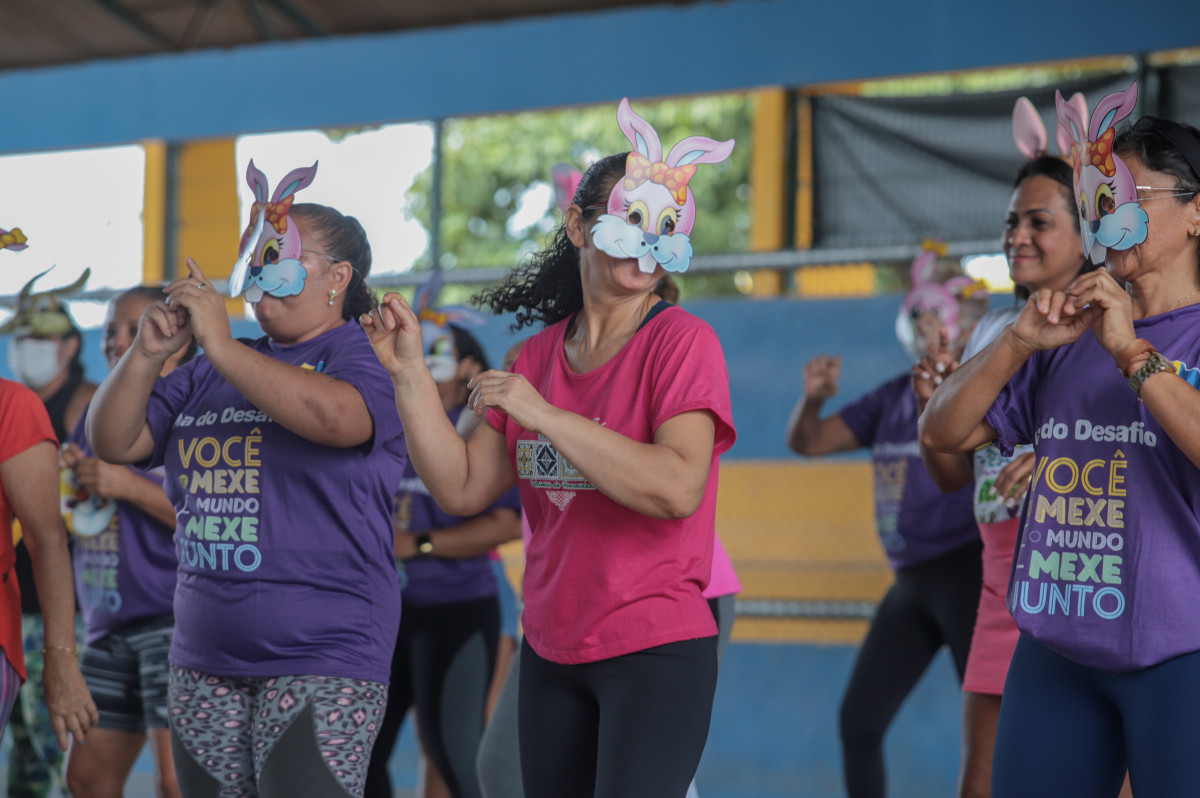 Alunos do projeto Viva Bem participam de “Aulão de Páscoa” no Bairro Esperança da Comunidade