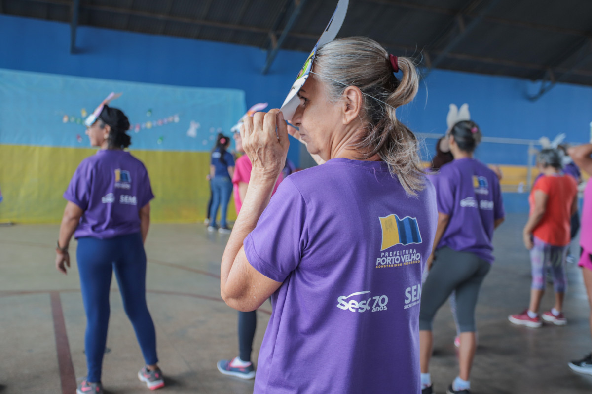 Alunos do projeto Viva Bem participam de “Aulão de Páscoa” no Bairro Esperança da Comunidade