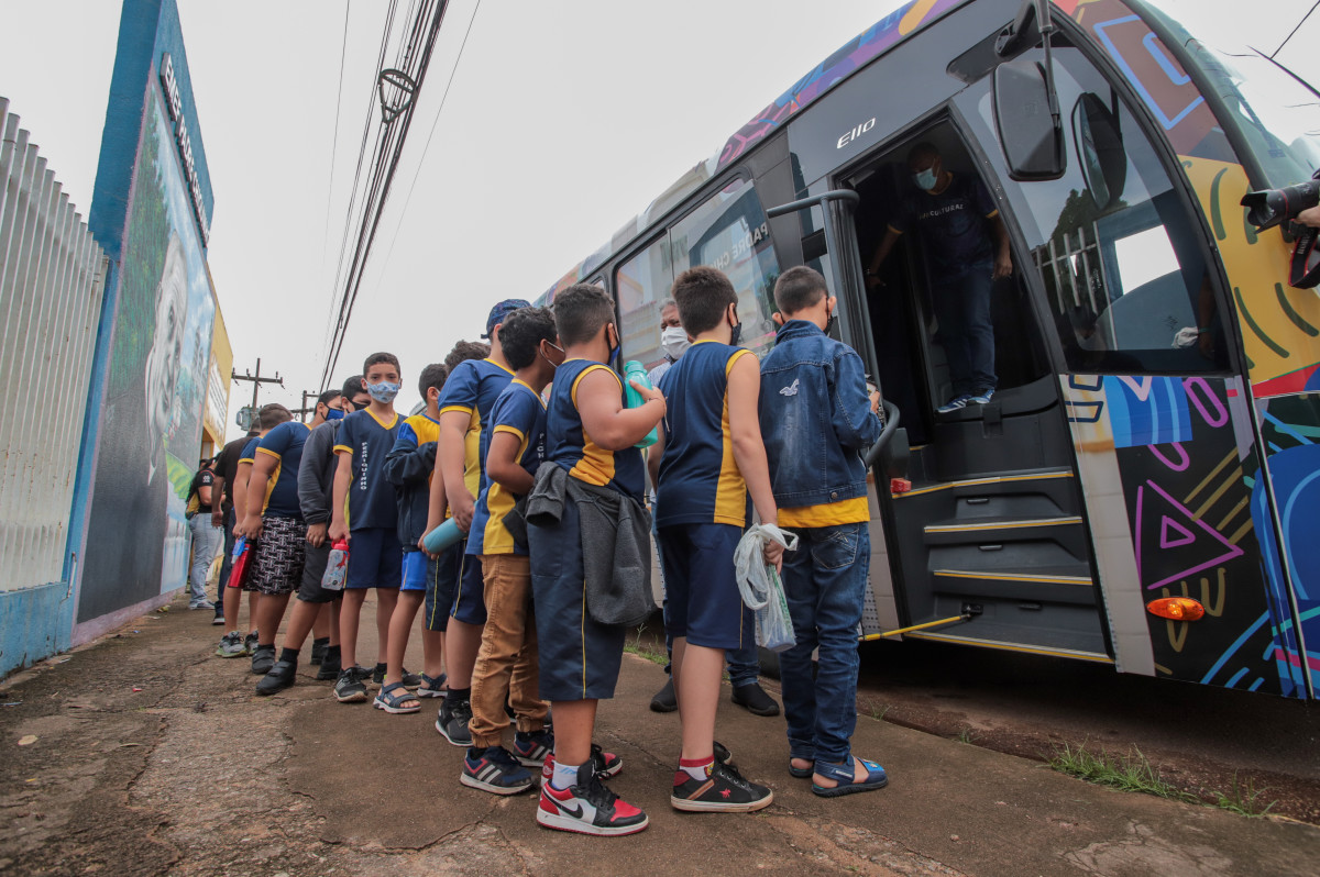 Primeira escola contemplada pelo projeto “Cultura Educa+” visita o Complexo da EFMM 