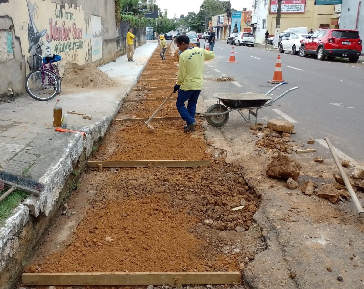 Prefeitura conclui obras de restauração de calçadas do Centro Histórico de Porto Velho