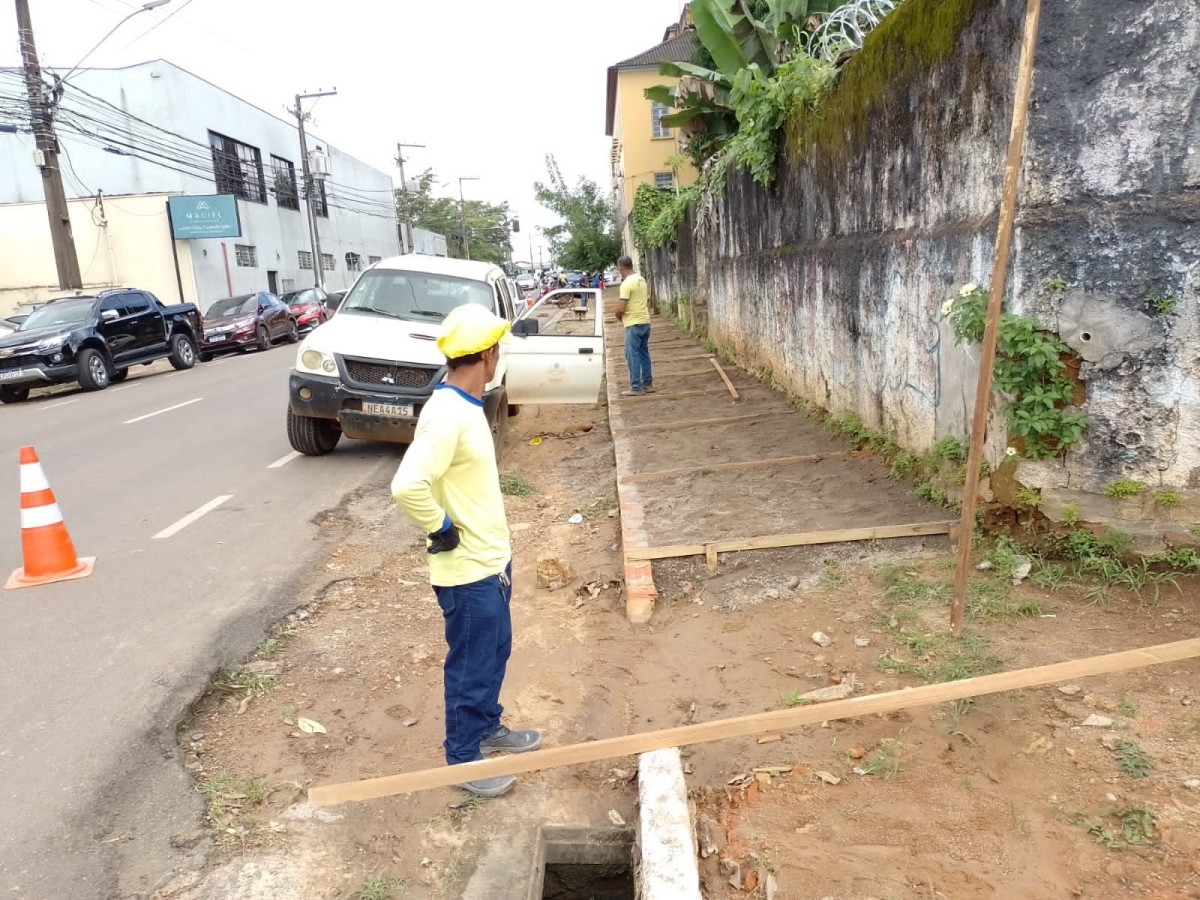 Prefeitura conclui obras de restauração de calçadas do Centro Histórico de Porto Velho