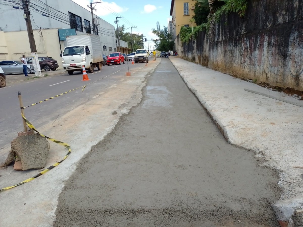 Prefeitura conclui obras de restauração de calçadas do Centro Histórico de Porto Velho