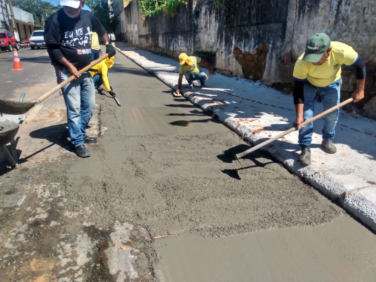 Prefeitura conclui obras de restauração de calçadas do Centro Histórico de Porto Velho