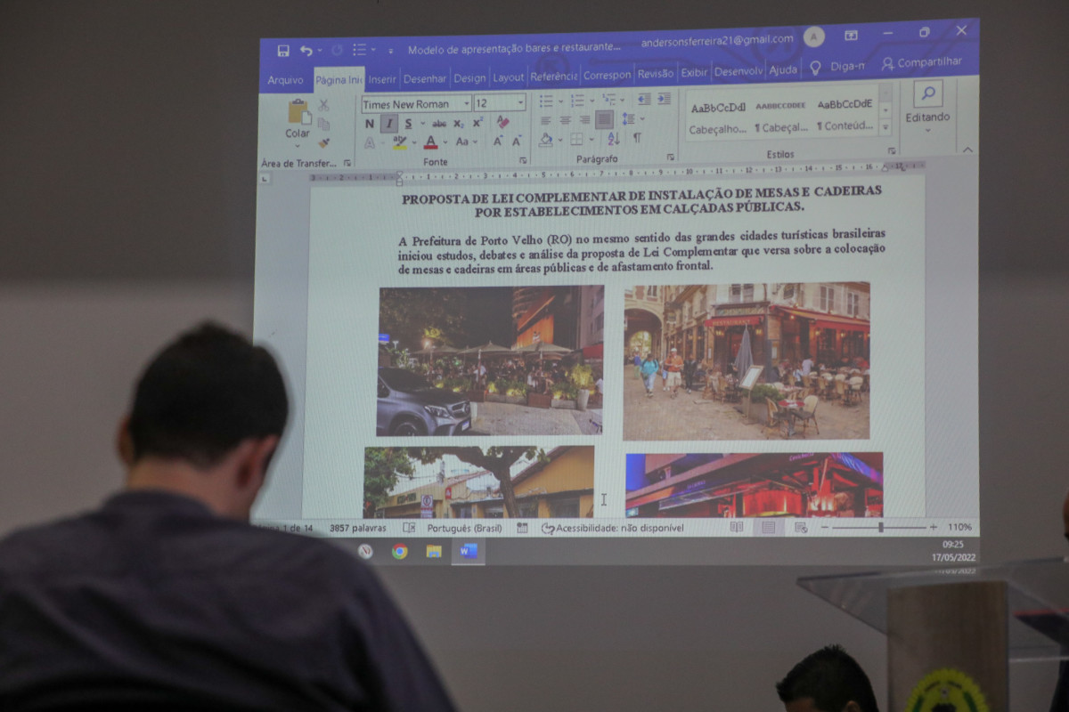 Segmento de bares e restaurante em Porto Velho é ouvido sobre lei de uso de calçadas públicas 